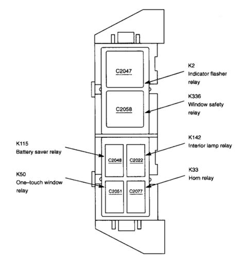 Ford Ranger relay diagram